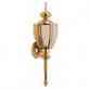 560293 Outdoor Brass Polished Bay Lantern Hampton Wall