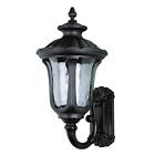 5912 Trans Globe Lighting Bk Outdoor 1 Light Black Wall Mount 736916545976