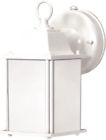 60-2527 Nuvo Lighting Outdoor Wall Mount White Lantern Light 045923625275