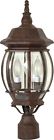 60-898 Nuvo Lighting Three Light Post Lantern Old Bronze 045923608988