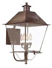 B9140 602.00 Montgomery Troy Lighting Brass Lg Ext Wall Lantern Retails 1
