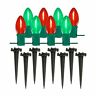 61108 Lumabase Red And Green Electric Led Outdoor Pathway Lights Set 61108 Lumabase Red And Green Electric Led Outdoor Pathway Lights Set