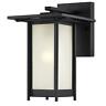 6203800 Westinghouse Outdoor Wall Lantern Clarissa Textured Bkl Steel 024034620386