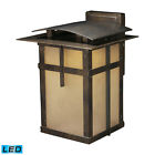 64011-1 Outdoor San Elk Lighting Hazelnut Sconce Bronze Collection Fernando