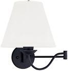 6471-04 Livex Lighting Wall Sconce Light Black Incandescent Fixture 0847284025332