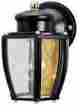 6696100 66961 Westinghouse One-light Exterior Wall Lantern Matte Black Finish On 024034669613
