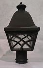 7104-93 Quorum International Charcoal Traditional Single Light Outdoor Post Bradford