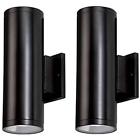 Lb75221 712166470862 Wall Lights Led Black Cylinder Outdoor Light