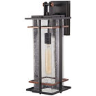 72493-68 San Marcos Black With Antique Copper Accents Outdoor 747396106113