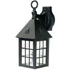 72bk Acclaim Lighting Seedy Glass Porch Light Matte Black 878925003990