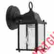 7506-04 Livex Lighting Outdoor Wall Lantern W Clear Beveled Glass Shades Black