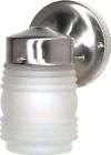 Sf76 76 701 Nuvo Porch Wall Fixture With Frosted Mason Jar Brushed Nickel 045923767012 Sf76 76 701 Nuvo Porch Wall Fixture With Frosted Mason Jar Brushed Nickel 045923767012