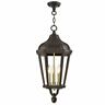 76193-07 Livex Lighting Morgan Bronze Outdoor Pendant Lantern 847284054493