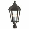 76194-14 Livex Lighting Morgan Textured Black Outdoor Post Top 847284054509