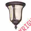 7661-58 Oxford Livex Lighting 7661 Imperial Bronze 2 Light 120 Watt Outdoor Flush Mount 847284006454