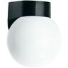 7791-03b Newport Crest Coastal Black Outdoor Globe Light 039208995313