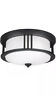 7847902-12 Sea Gull Lighting Crowell Outdoor Ceiling Light Black 785652107801