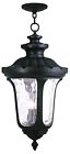 78703-04 Livex Lighting Oxford Light Outdoor Hanging Lantern Black 847284044265