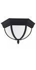 79136ble-12 Sea Gull Lighting Two Light Outdoor Ceiling Flush Mount Black