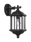 84030-12 Sea Gull Lighting Kent Light Inch Black Outdoor Wall Lantern
