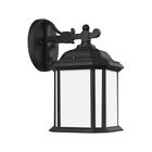 84529-12 Sea Gull Lighting Kent Black Outdoor Wall Sconce 785652117442