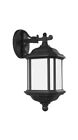 84530-12 Sea Gull Lighting Kent Black Outdoor Top Mounted Wall Sconce