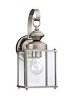 8457-965 Sea Gull Lighting Jamestowne Brushed Nickel Outside Wall Fixture