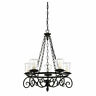 860999-2088174-251 First Wellington Black Outdoor Chandelier 601754837708
