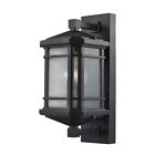 87041100 Elk Lighting Elkl Aluminum Sconce In Matte Black 748119090054