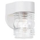 8750-15 Sea Gull Lighting White Wide Outdoor Wall Lantern 785652875052