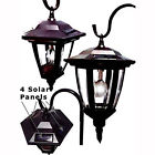 875518002002 Green Garden Shepards Hook Solar Powered Lantern Light Outdoor Lighting