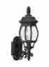 88200-12 Sea Gull Lighting Black Outdoor Wall Fixture