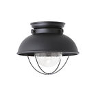 886993s-12 Sea Gull Lighting Sebring Black Led Outdoor Flush 785652065125