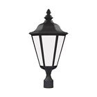 89025-12 Sea Gull Lighting Brentwood Black Outdoor Post Lantern 785652025235