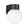 8955en3-12 Sea Gull Lighting Outdoor Wall Black Mount Lantern 785652065286