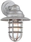 10-3405-96127-s9 8f956 Marlowe Galvanized Hooded Cage Outdoor Wall Light New 736101759409
