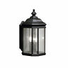 9030bk Kichler Black Kirkwood Collection Outdoor Wall Light 783927193801