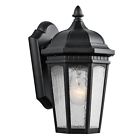9032bkt Light Courtyard Black 1 Outdoor Sconce Wall Kichler Textured