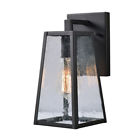 93138bl Kenroy Home Fiely Sandy Black Small Outdoor Wall Lantern