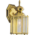 94575610 Progress Lighting Brassguard Lantern Polished Brass Outdoor Wall 785247575619