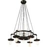 9723p35-7-211 Cwi Lighting Light Chandelier With Blackened Copper Finish 695320038637