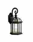 9735bk Barrie Kichler 9735 Black Collection 1 Light 16 Outdoor Wall