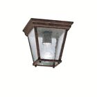 9859tz Kichler Kirkwood Tannery Bronze Outdoor Ceiling Light New