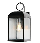 44314 Aa Decor Light 18.6 In. Outdoor Imperial Black Wall Lantern Sconce New