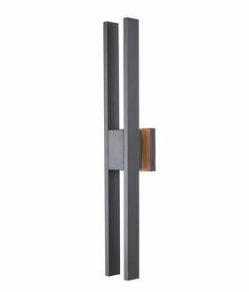 50009odw-mb-slate Abra Lighting - Slate 44w 2 Led Twin Bar Outdoor Wall Mount-28 Inches Tall And