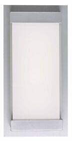 50014odw-sl Abra Lighting Atom 12 Inch 12w 1 Led Wall Sconce Silica Finish
