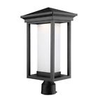 Ac9133bk Artcraft Overbrook Black Led Outdoor Post Mount 778350008174