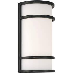 20105ledmg-bl Access Lighting 20105ledmg-bl/acr Cove 1 Light 12 Inch Black Outdoor Wall Sconce