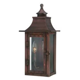 Acclaim Lighting 313044532520 St. Charles Collection 2-light Copper Patina Outdoor Wall Lantern Sconce