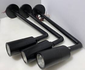 S413l2-2k-fl-blk1 Acculite 3x Set Of Juno Outdoor Led Sign Lighter Signage Lights With Extensions S413l2-2k-fl-blk1 Acculite 3x Set Of Juno Outdoor Led Sign Lighter Signage Lights With Extensions